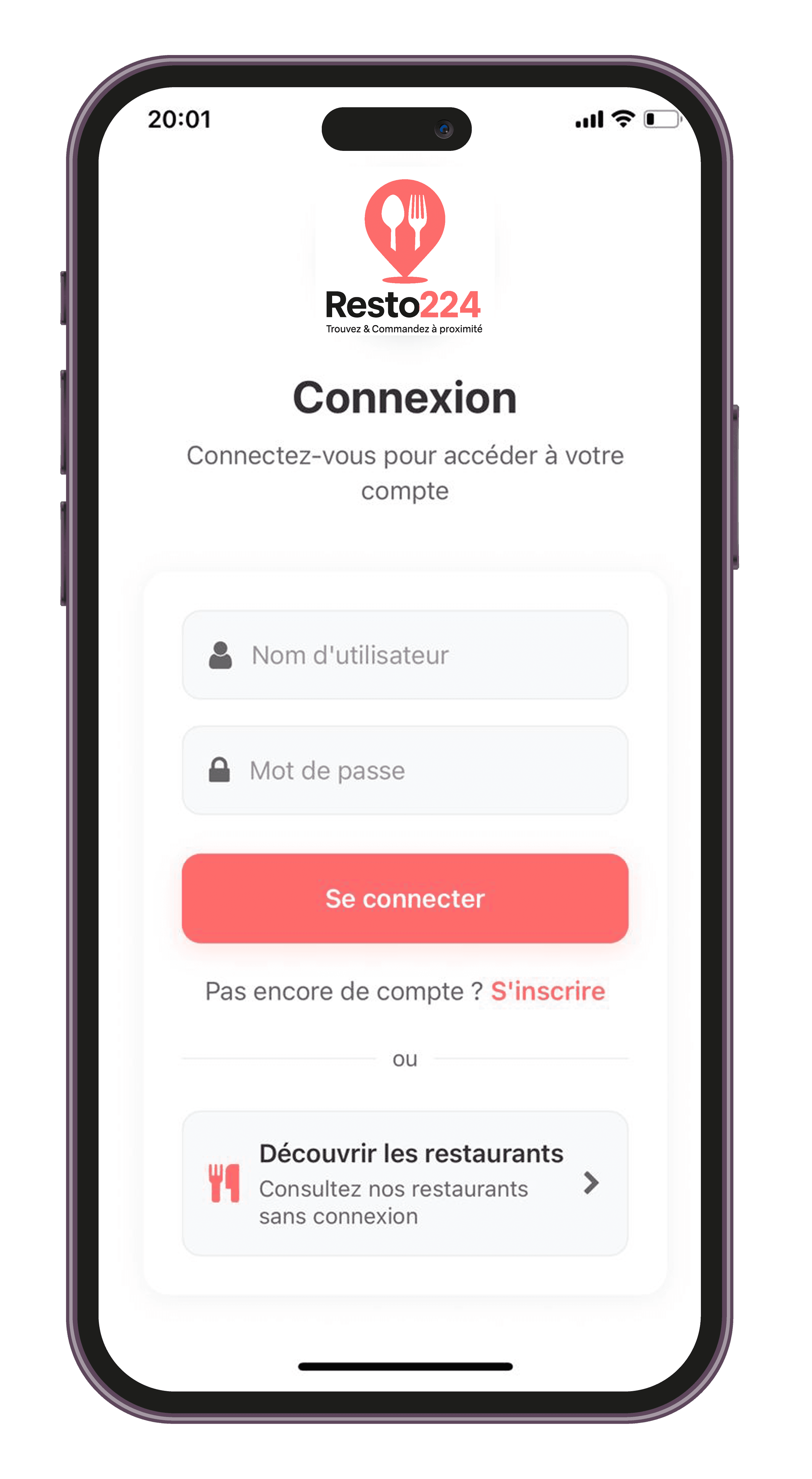 App mobile principale