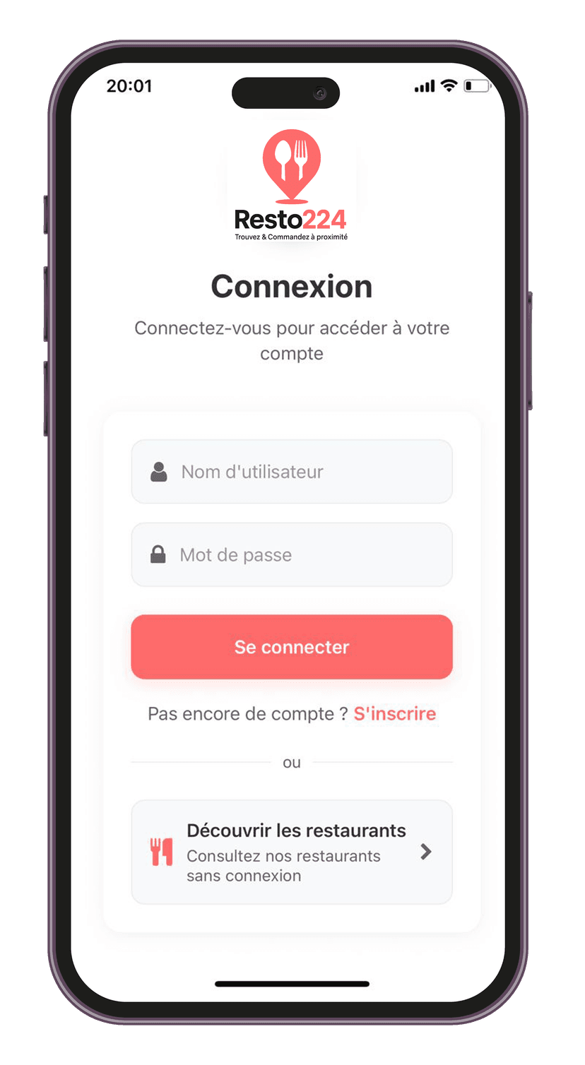 App mobile principale